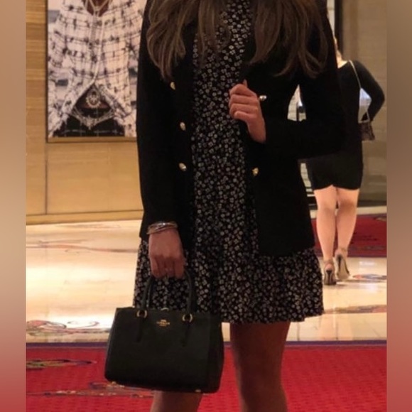 Lily Rose Daisy Print Long-sleeved Spring Dress - Picture 4 of 4